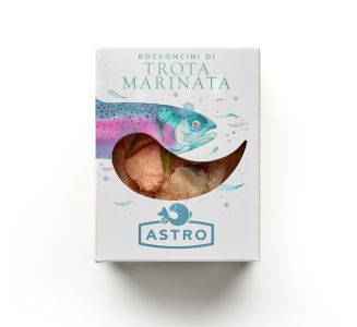 Bocconcini di trota marinata